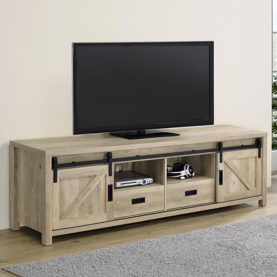 Madra - 2 - Door Engineered Wood TV Stand TV Stands by CoasterEssence - Walls Furniture & Mattress