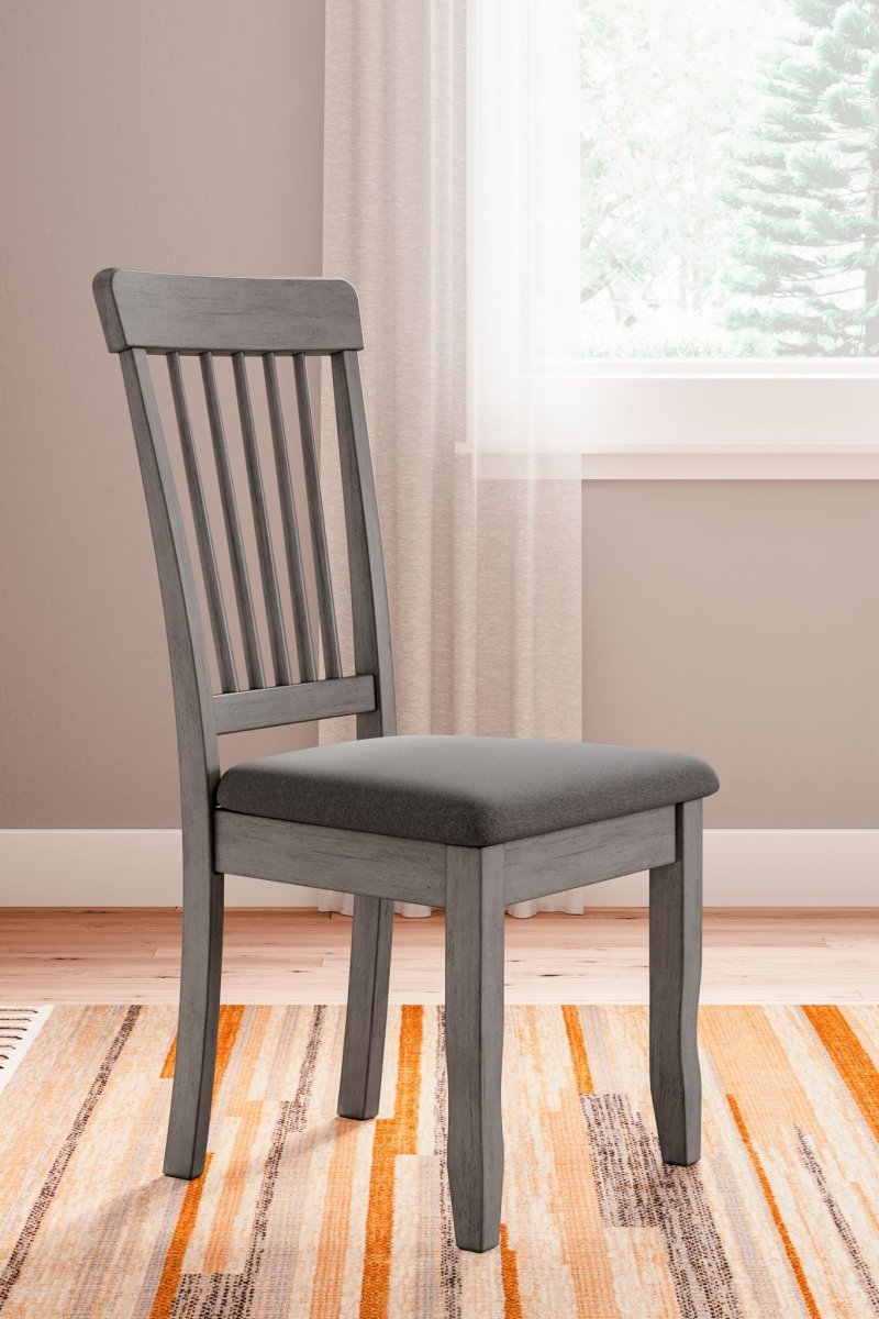 Shullden - 5 Pc. - Drop Leaf Table, 4 Side Chairs - Gray 5 Piece Dining Room Sets by Signature Design by Ashley® - Walls Furniture & Mattress