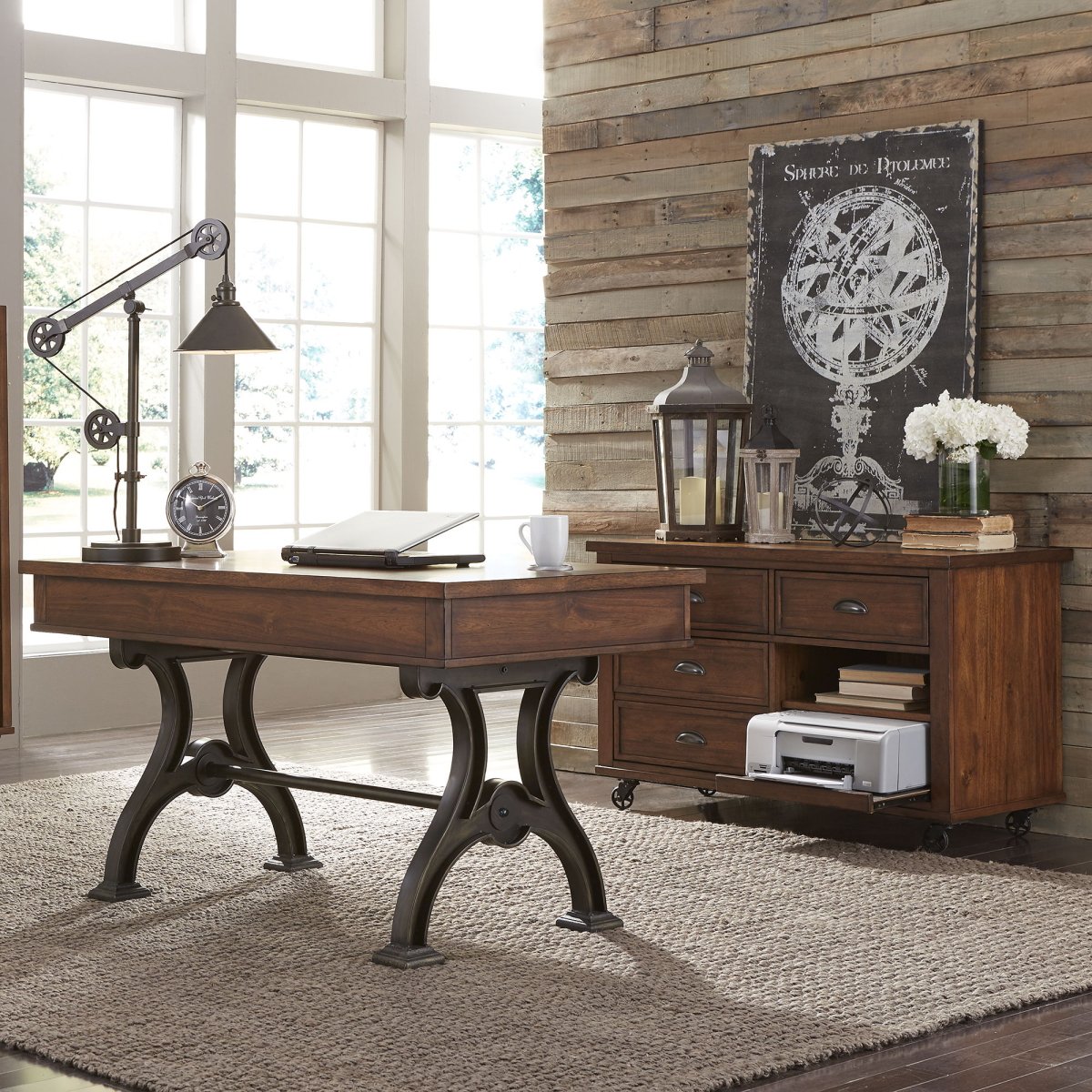 Arlington House - Desk Set 4 Piece Home Office Sets by Liberty Furniture - Walls Furniture & Mattress