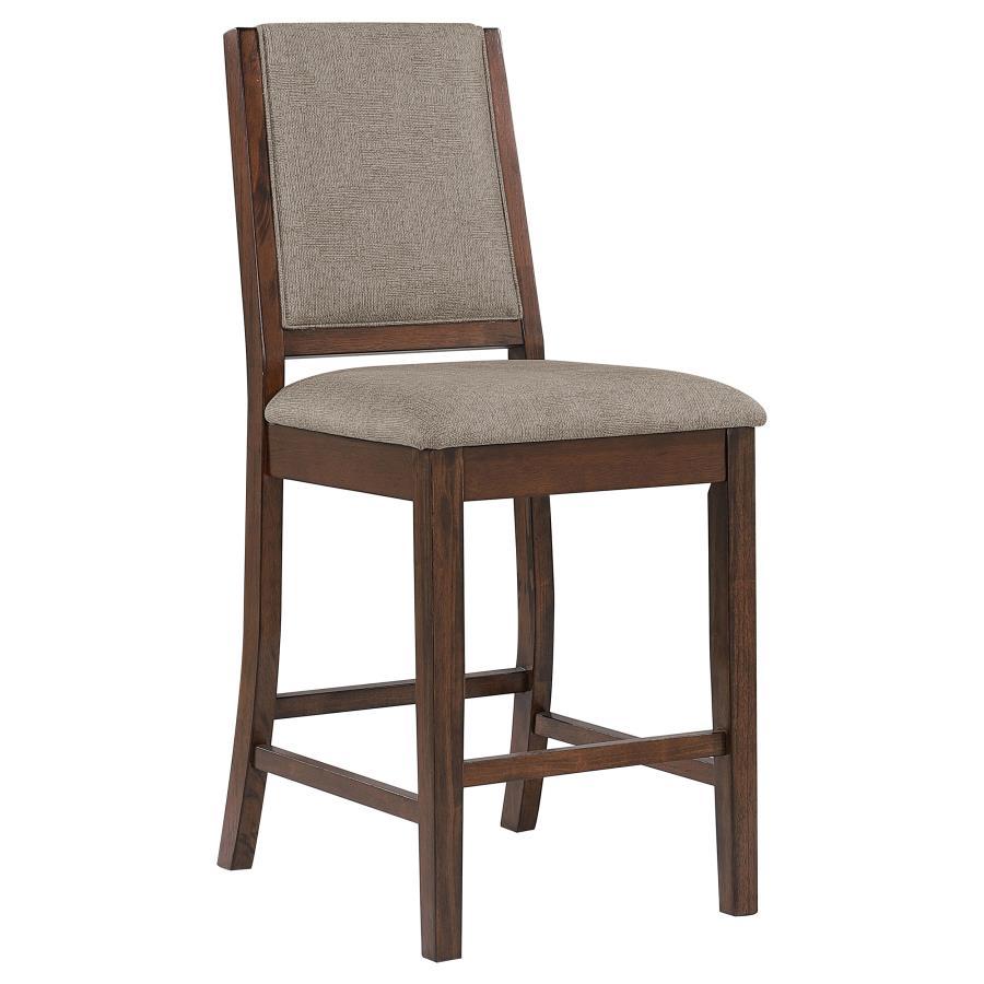 Patterson - Upholstered Counter Chair (Set of 2) - Mango Oak Stool Sets by CoasterEveryday - Walls Furniture & Mattress