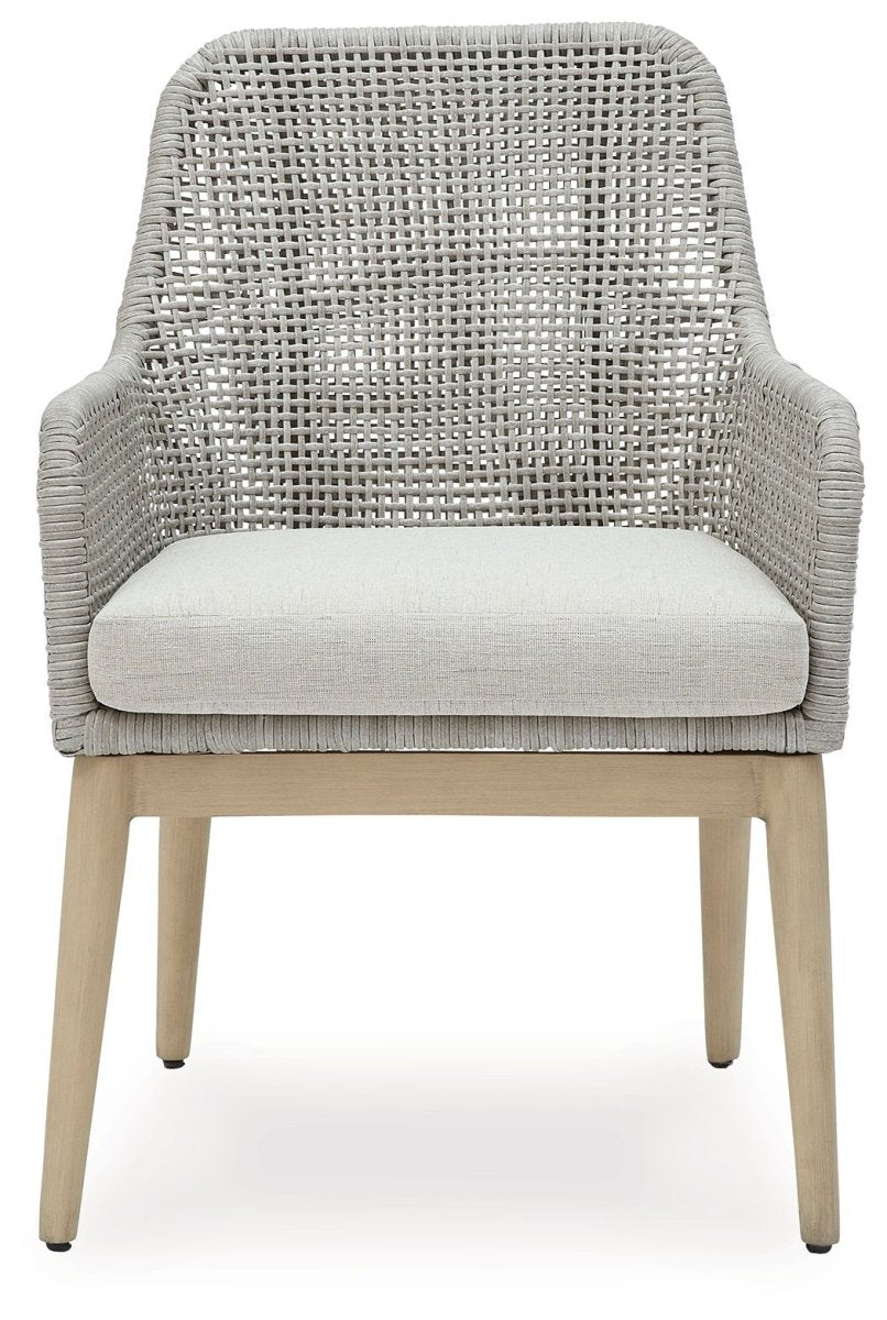 Seton Creek - Arm Chair With Cushion (Set of 2) - Gray Chair Sets by Signature Design by Ashley® - Walls Furniture & Mattress