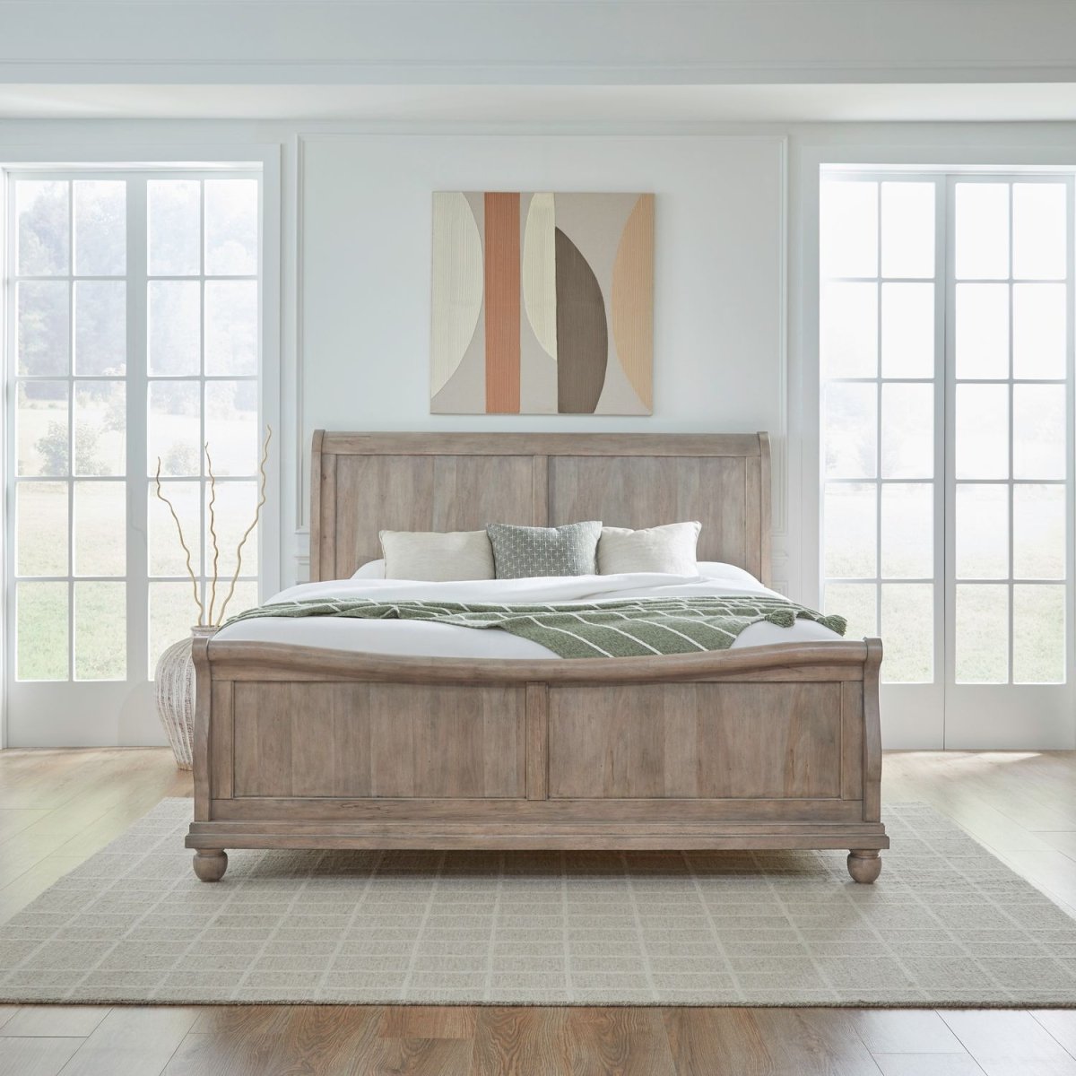 Rustic Traditions - Sleigh Bed Sleigh Beds by Liberty Furniture - Walls Furniture & Mattress