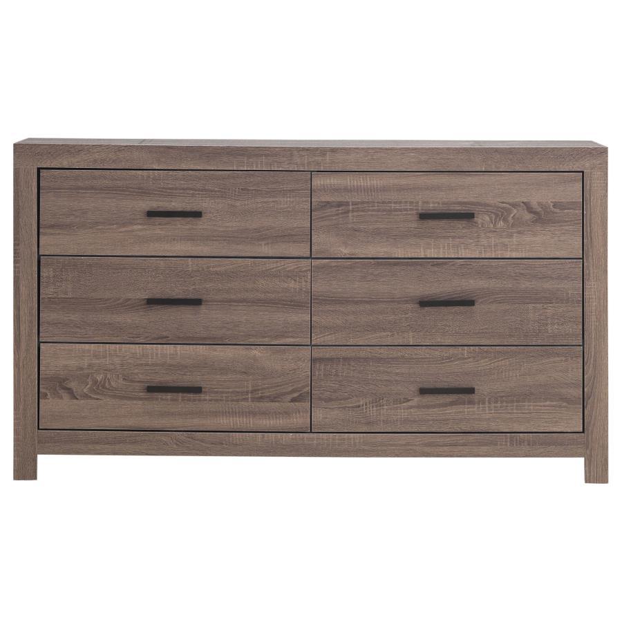 Brantford - 6 - Drawer Dresser Dressers by CoasterEveryday - Walls Furniture & Mattress