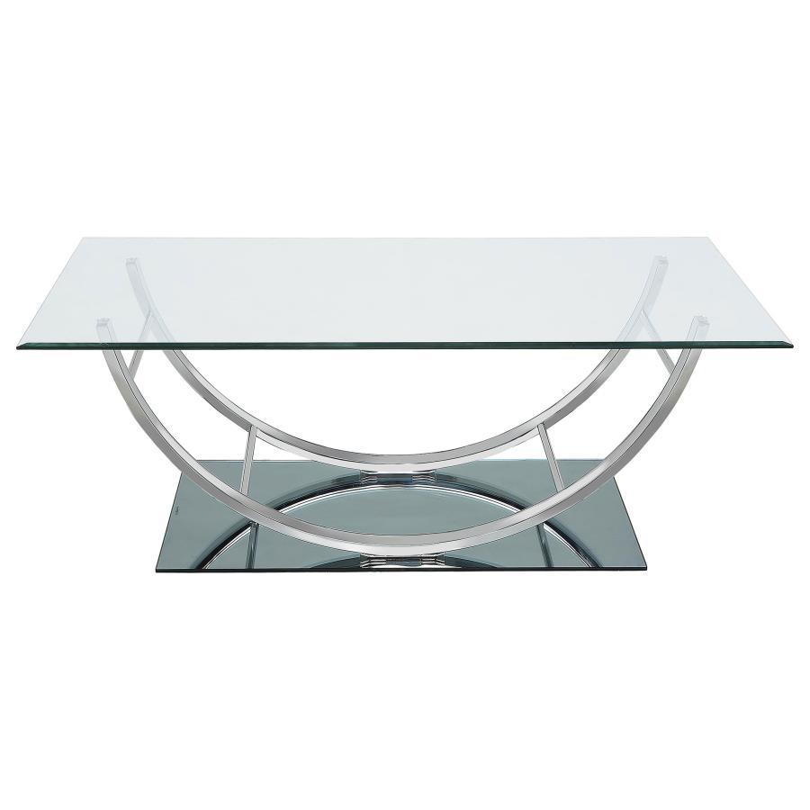 Danville - Rectangular U - Shaped Glass Top Table End Tables by CoasterEssence - Walls Furniture & Mattress