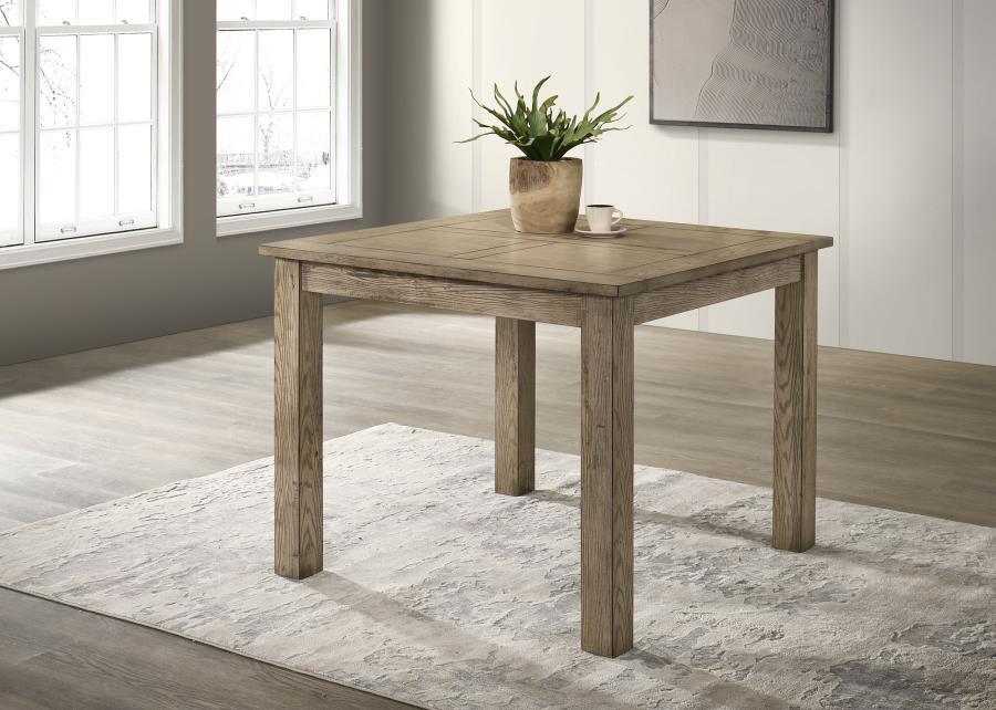 Cardova - Square Counter Height Dining Table - Vineyard Oak Counter Tables by Coaster Fine Furniture - Walls Furniture & Mattress