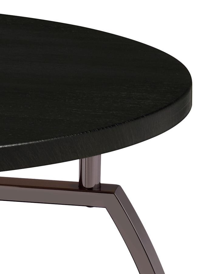Dacre - Round Engineered Wood Top Table End Tables by CoasterEssence - Walls Furniture & Mattress
