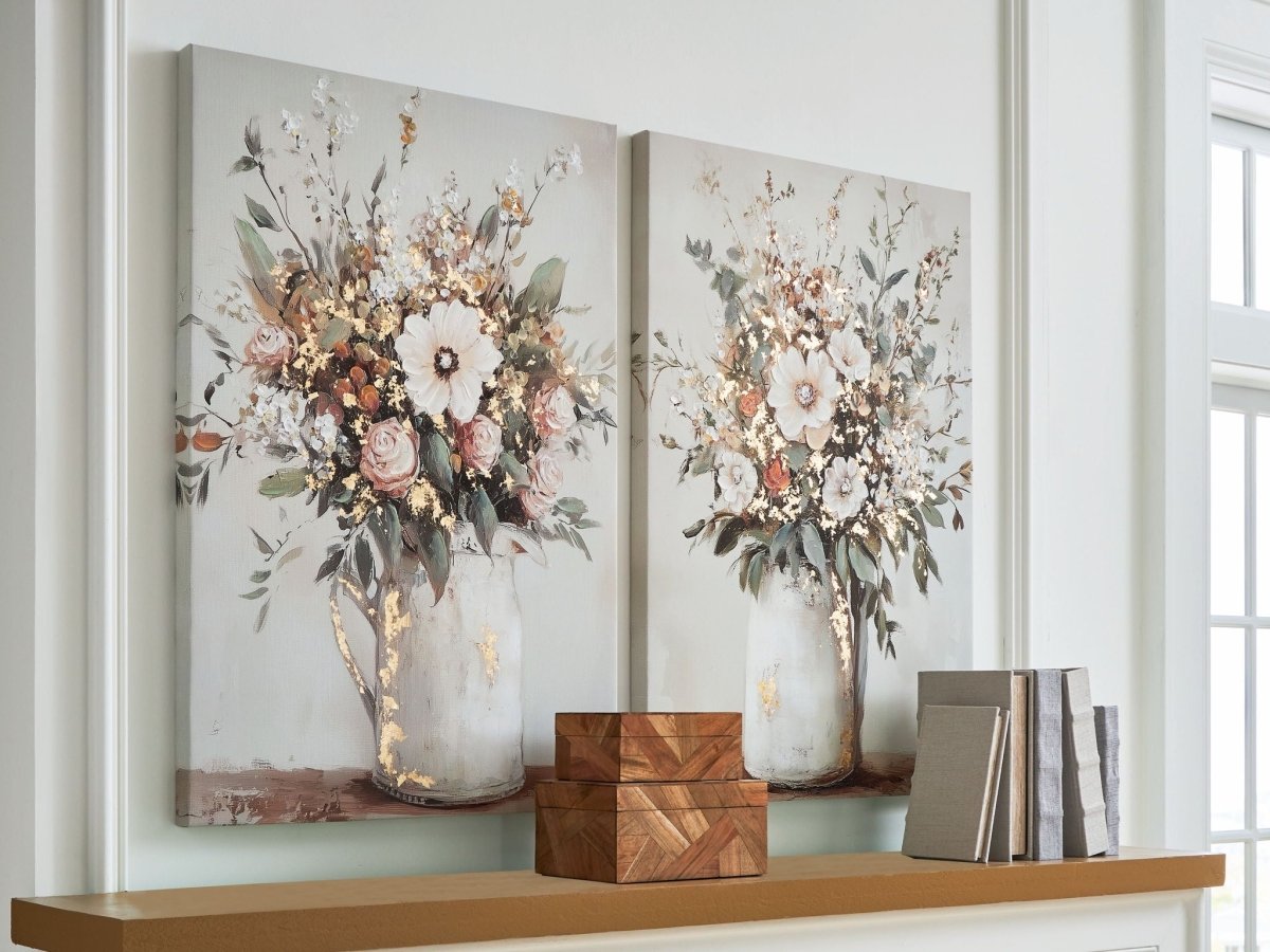 Faisaldon - Wall Art Set (Set of 2) - Multi Canvas Art Sets by Signature Design by Ashley® - Walls Furniture & Mattress