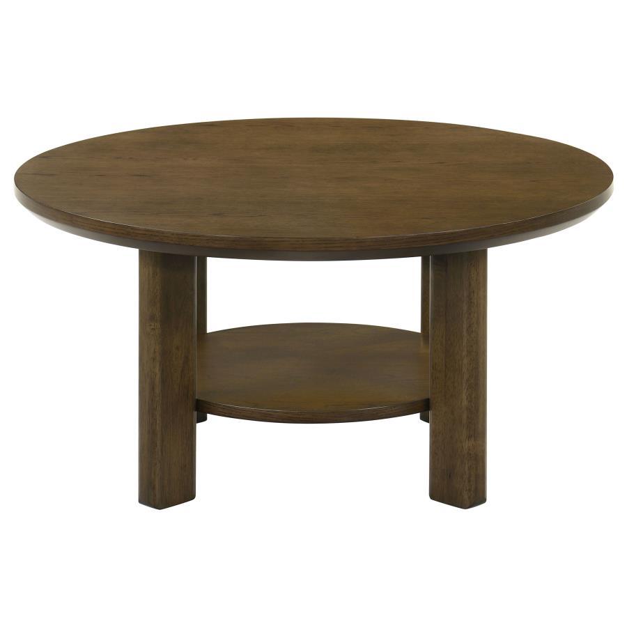 Ottowa - Round Wood Table With Shelf End Tables by Coaster Fine Furniture - Walls Furniture & Mattress