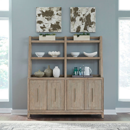 Brentwood - Sideboard & Hutch - Brown Hutches & Buffets by Liberty Furniture - Walls Furniture & Mattress