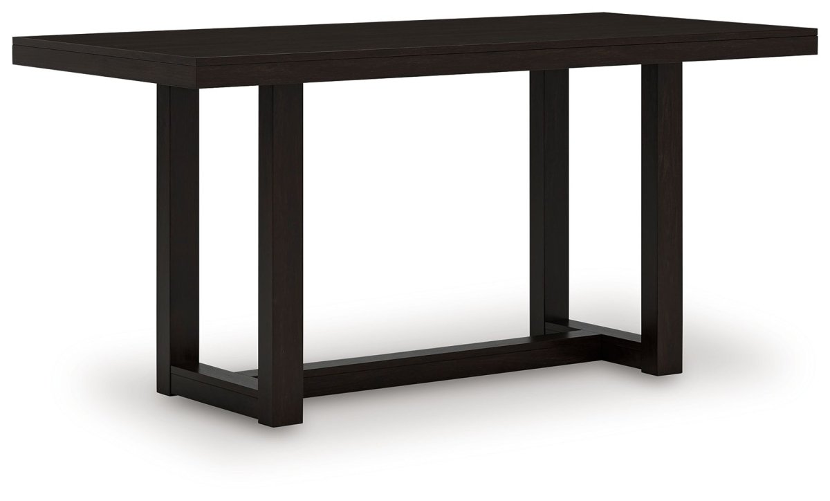 Neymorton - 5 Pc. - Rectangular Dining Room Counter Table, 4 Barstools - Dark Grayish Brown 5 Piece Dining Room Sets by Signature Design by Ashley® - Walls Furniture & Mattress