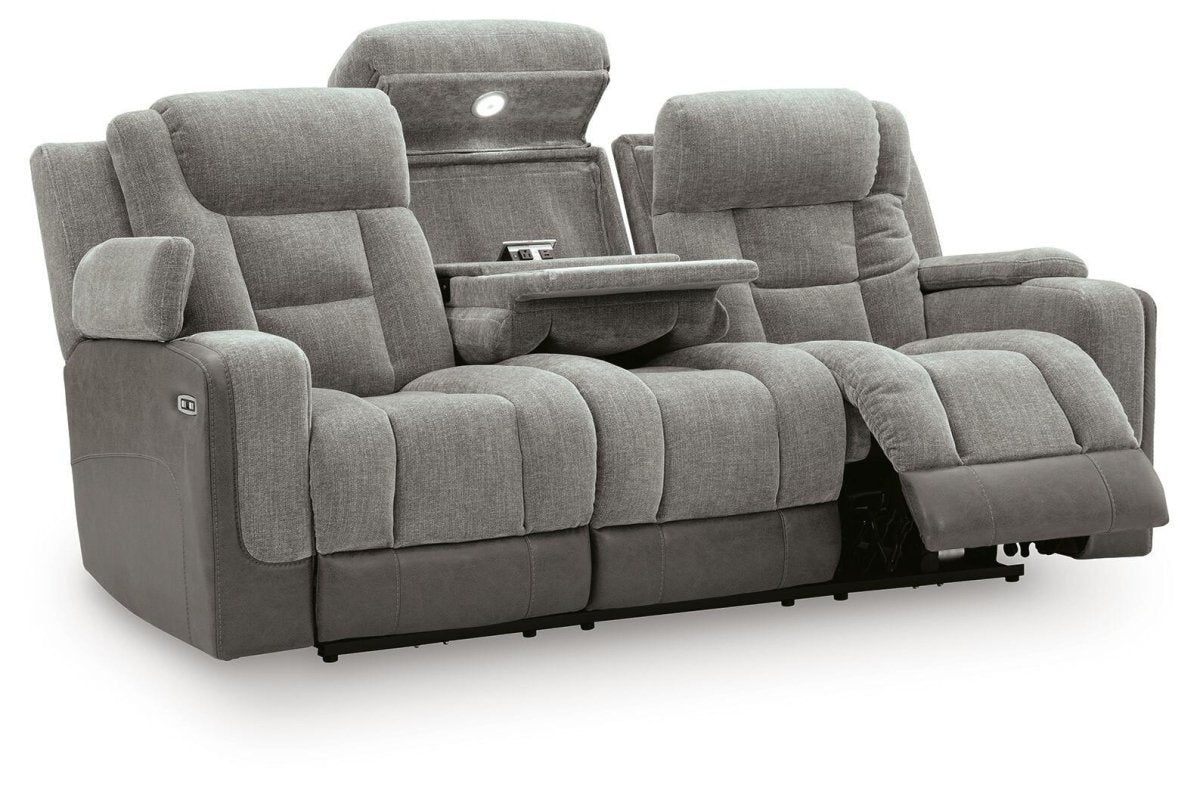 Mixed Motion - Power Reclining Sofa With Adjustable Headrest Reclining Sofas by Signature Design by Ashley® - Walls Furniture & Mattress