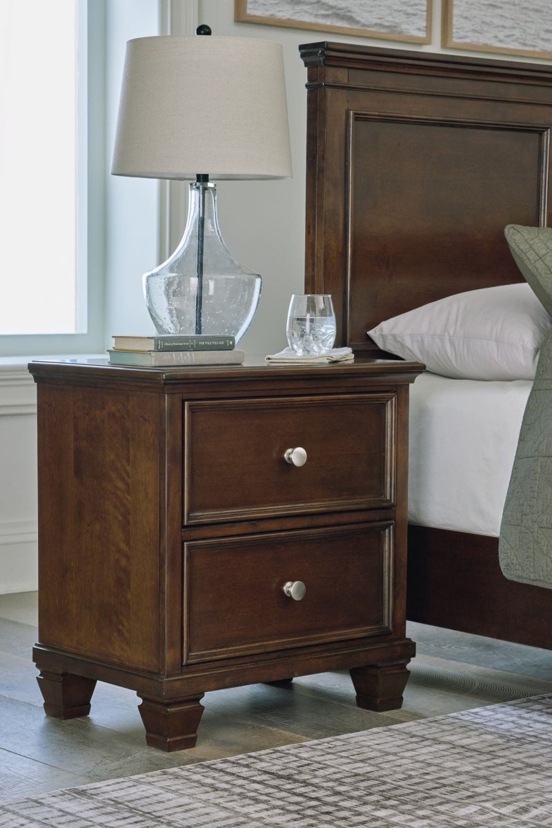 Danabrin - Two Drawer Nightstand - Brown Accent Nightstands by Signature Design by Ashley® - Walls Furniture & Mattress