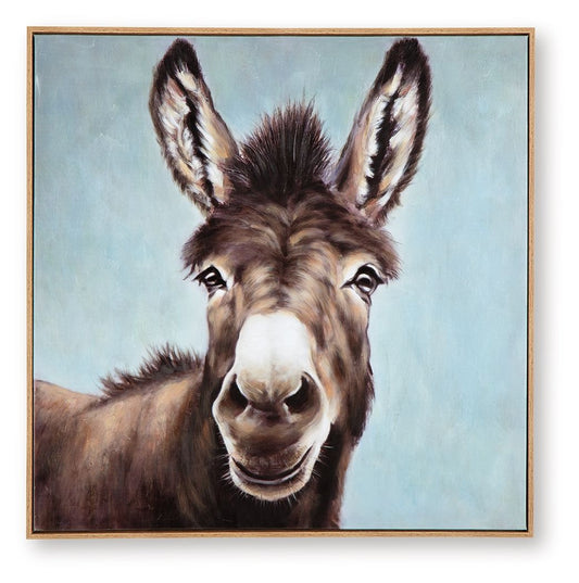 Landerton - Brown / Blue / White - Wall Art Canvas Art by Signature Design by Ashley® - Walls Furniture & Mattress