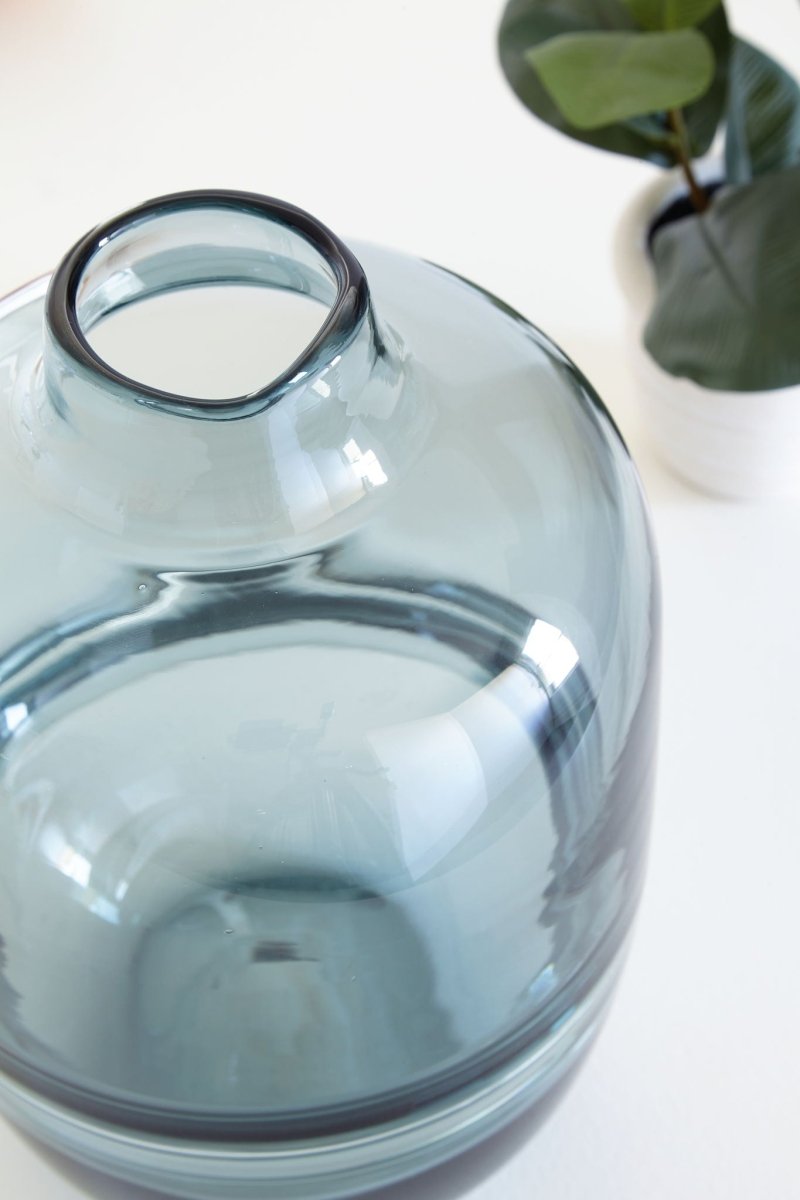 Lemmitt - Vase - Teal Vases & Jars by Signature Design by Ashley® - Walls Furniture & Mattress
