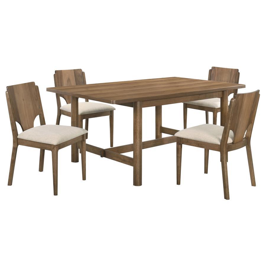Biltmore - Wood Dining Table Set 5 Piece Dining Room Sets by Coaster Fine Furniture - Walls Furniture & Mattress