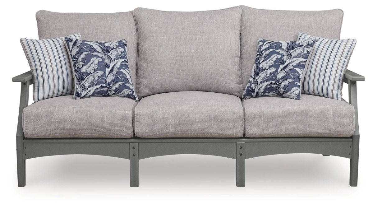 Cove Beach - Sofa With Cushion - Gray Sofas by Signature Design by Ashley® - Walls Furniture & Mattress