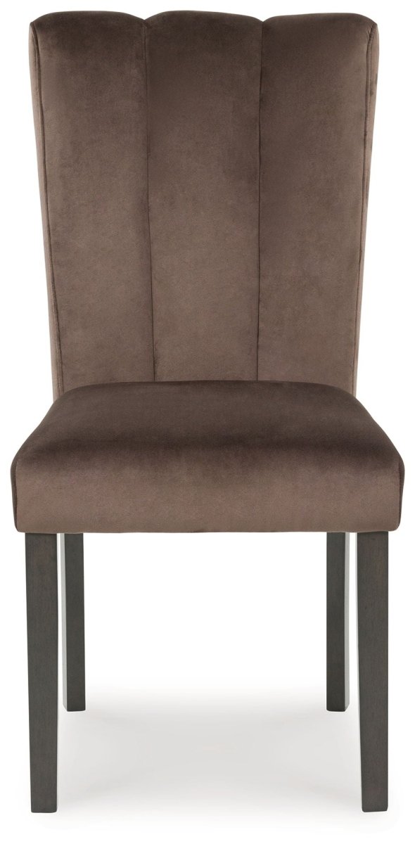 Jeshina - Dining Upholstered Side Chair (Set of 2) - Mocha Chair Sets by Signature Design by Ashley® - Walls Furniture & Mattress