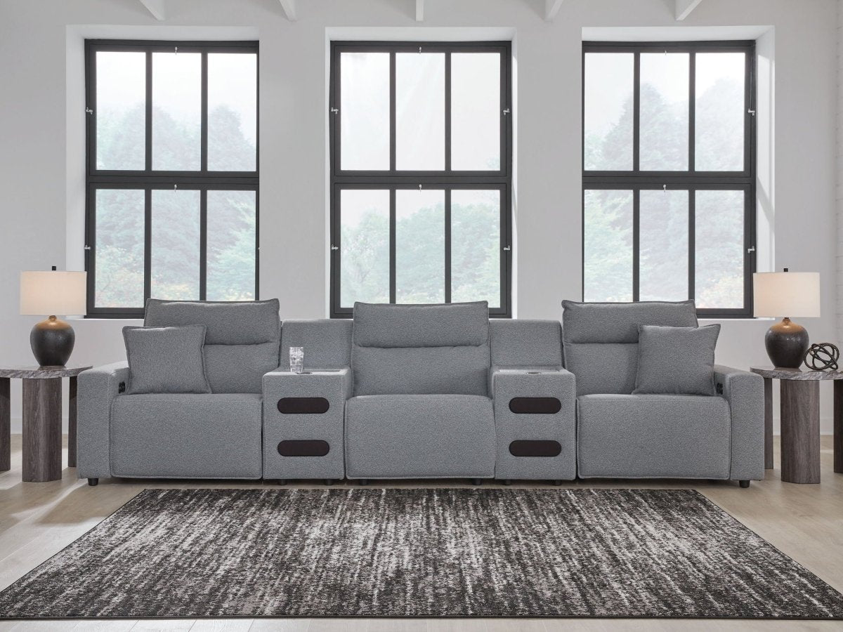 Modmax II - Reclining Sectional - Salt And Pepper Reclining Sectionals by Signature Design by Ashley® - Walls Furniture & Mattress