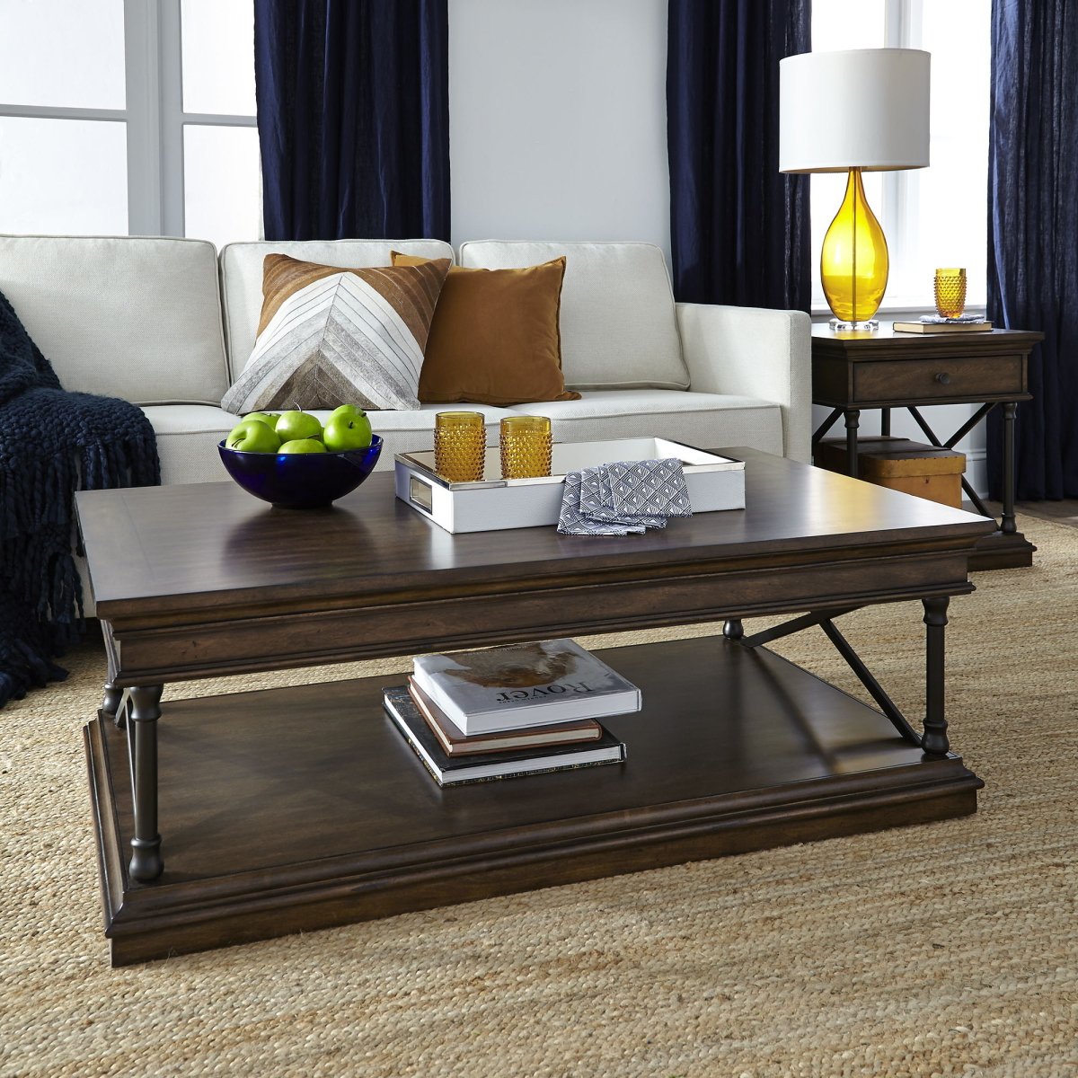 Tribeca - 3 Piece Table Set - Dark Brown Table Sets by Liberty Furniture - Walls Furniture & Mattress