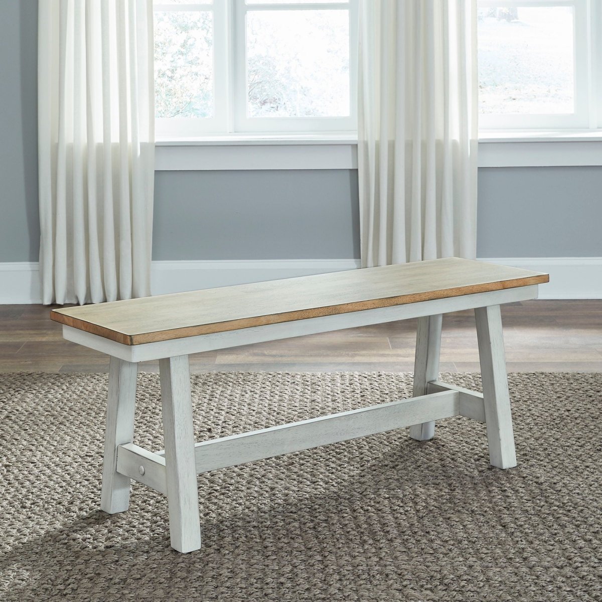 Lindsey Farm - Backless Bench Dining Benches by Liberty Furniture - Walls Furniture & Mattress