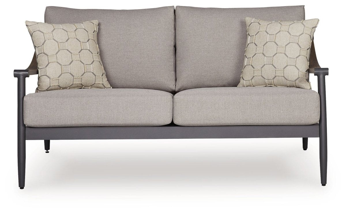 Ocean Beach - Loveseat With Cushion - Gray Loveseats by Signature Design by Ashley® - Walls Furniture & Mattress