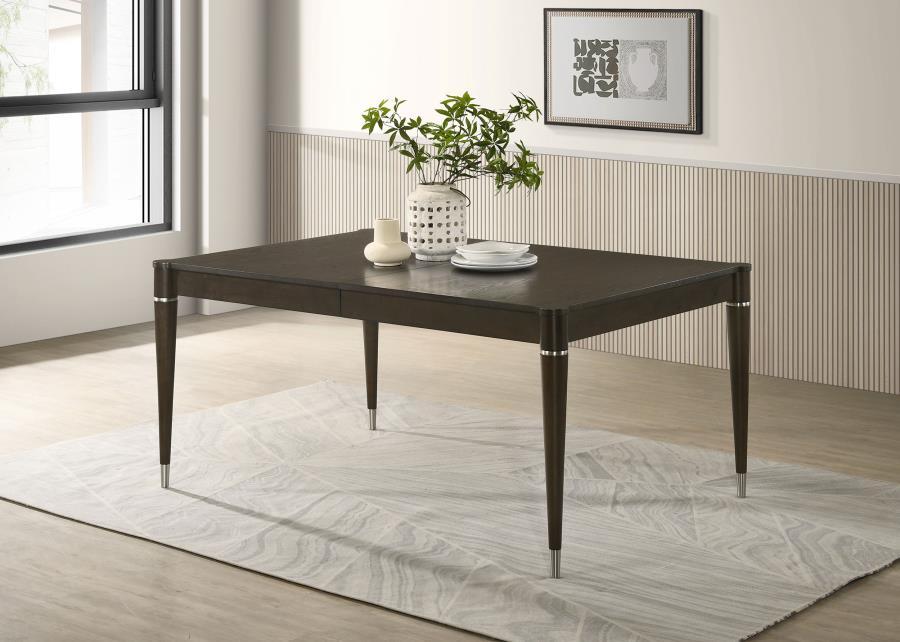 Reseda - Extension Leaf Dining Table - Ash Brown Dining Tables with Extensions by Coaster Fine Furniture - Walls Furniture & Mattress