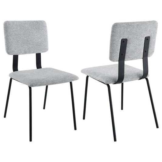 Calla - Fabric Upholstered Dining Side Chair (Set of 2) Chair Sets by Coaster Fine Furniture - Walls Furniture & Mattress
