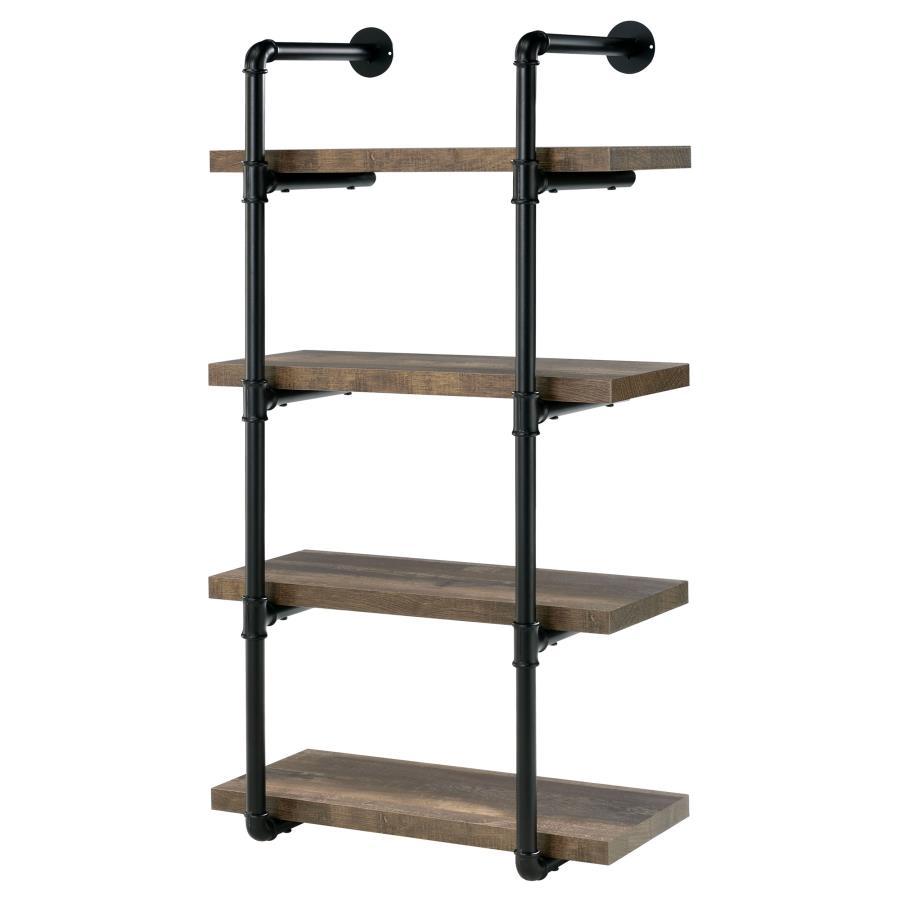 Elmcrest - 4 - Shelf Wall Bookshelf Wall Shelves by CoasterEveryday - Walls Furniture & Mattress