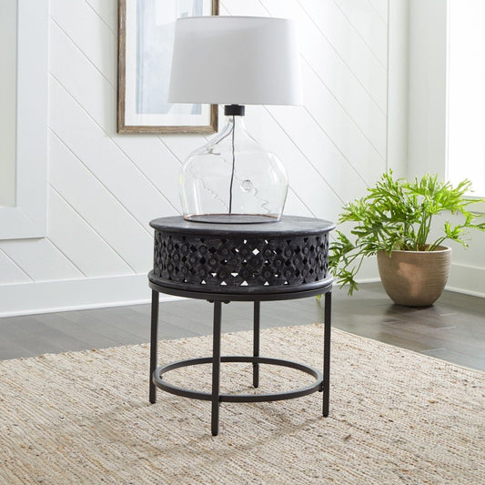 Stella - Accent End Table - Chalkboard Black End Tables by Liberty Furniture - Walls Furniture & Mattress