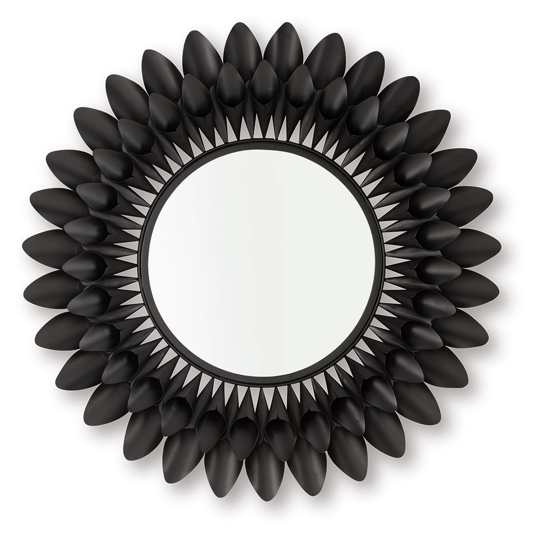 Ryenmour - Oil Rubbed Bronze Finish - Accent Mirror Accent Mirrors by Signature Design by Ashley® - Walls Furniture & Mattress