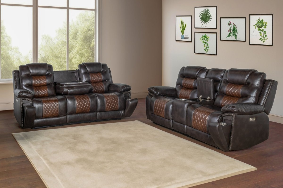 Nikko - Reclining Sofa Set Reclining Sofas & Loveseats by New Classic - Walls Furniture & Mattress