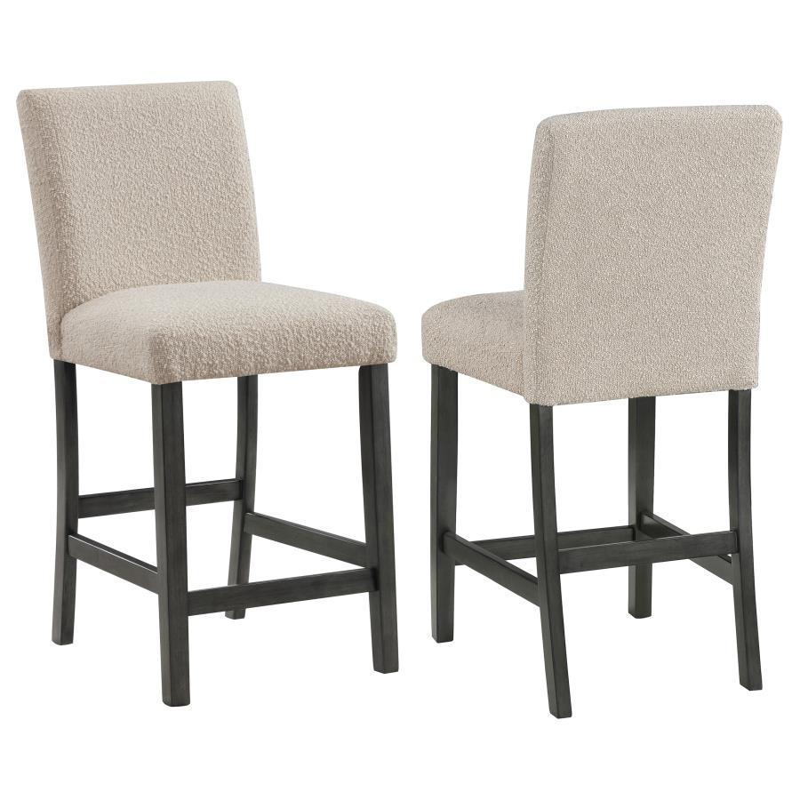 Alba - Boucle Upholstered Counter Height Dining Chair (Set of 2) Chair Sets by CoasterEveryday - Walls Furniture & Mattress