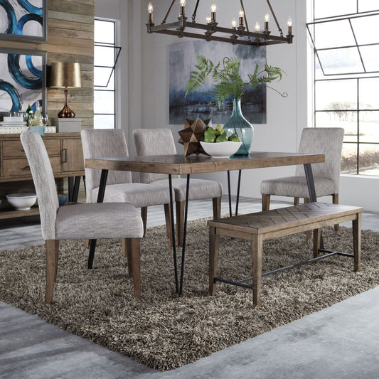 Horizons - Rectangular Leg Table - Light Brown Dining Tables by Liberty Furniture - Walls Furniture & Mattress