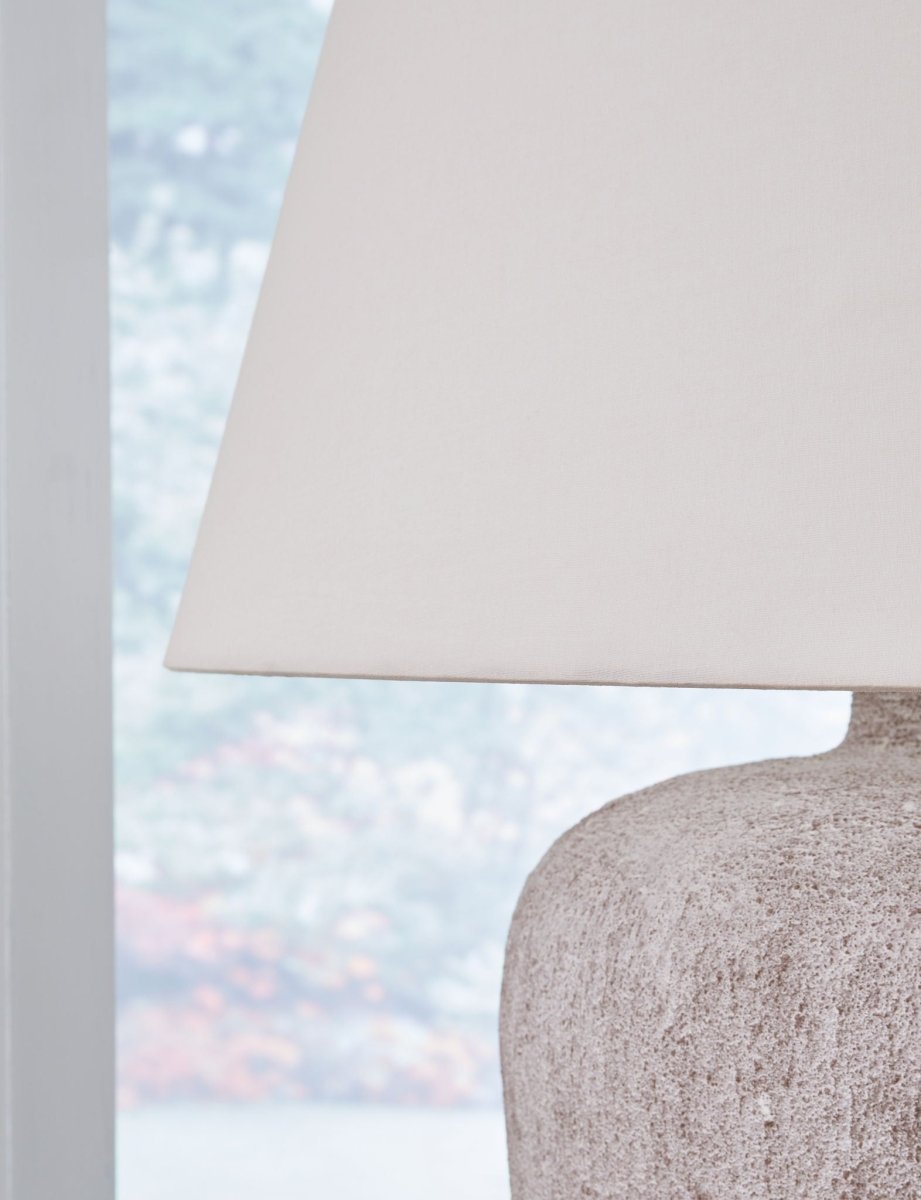 Danry - Metal Table Lamp - Distressed Cream Table Lamps by Signature Design by Ashley® - Walls Furniture & Mattress