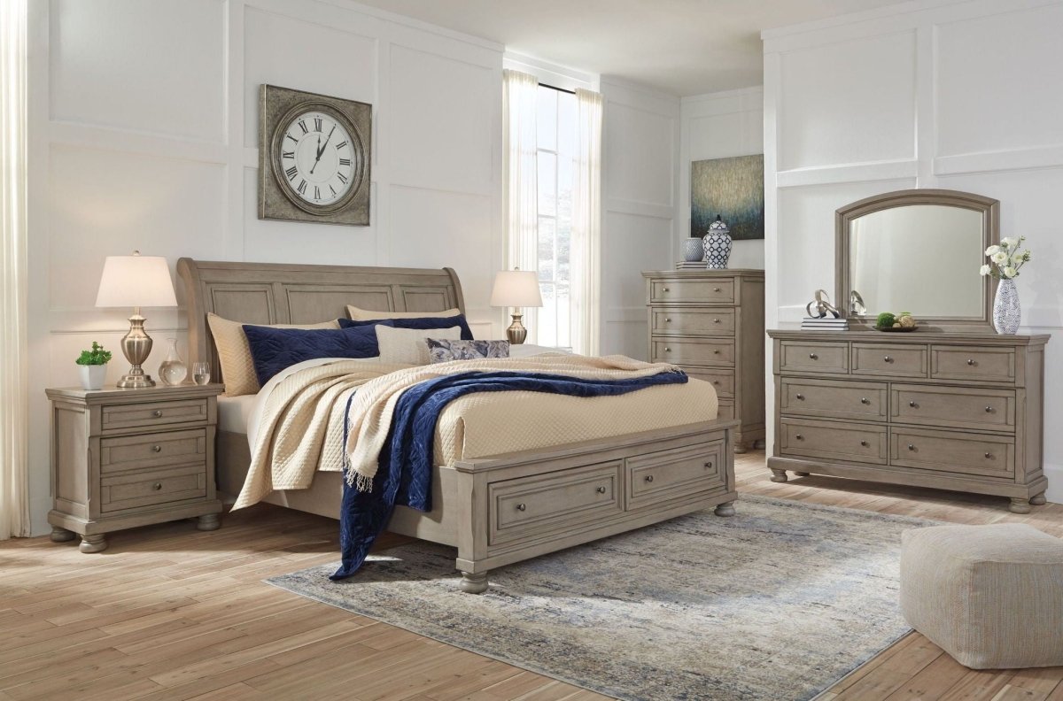 Lettner - Sleigh Bed Storage Beds by Signature Design by Ashley® - Walls Furniture & Mattress