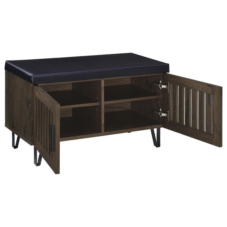 Brixton - 2 - Door Padded Entryway Shoe Storage Bench Storage Benches by Coaster Fine Furniture - Walls Furniture & Mattress