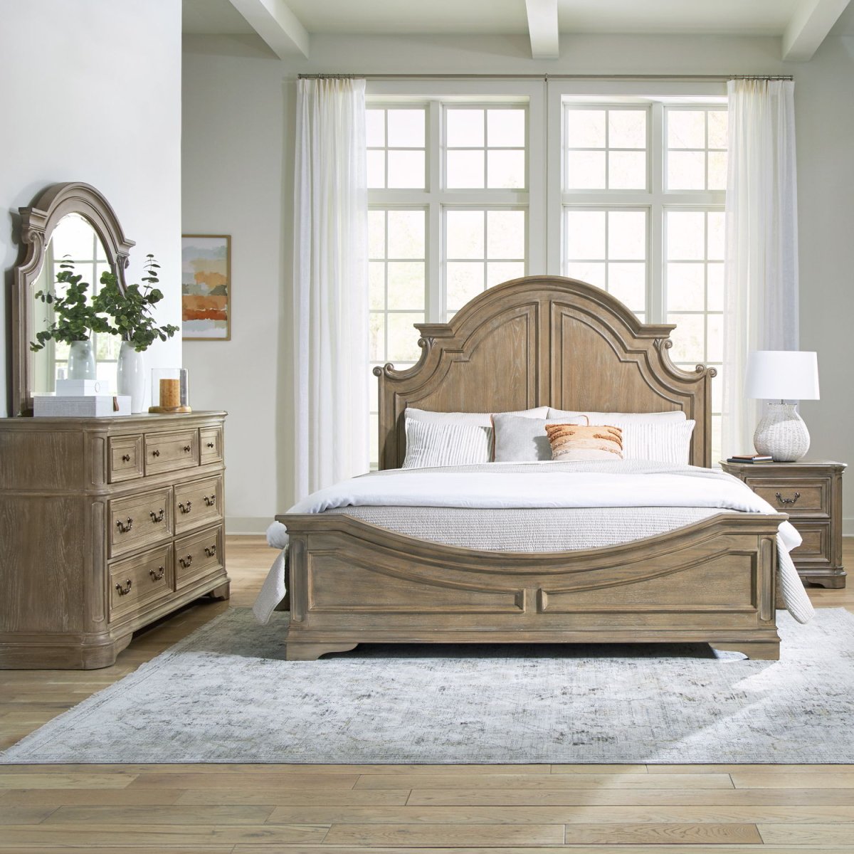 Magnolia Manor - Panel Bedroom Set 3 Piece Bedroom Sets by Liberty Furniture - Walls Furniture & Mattress