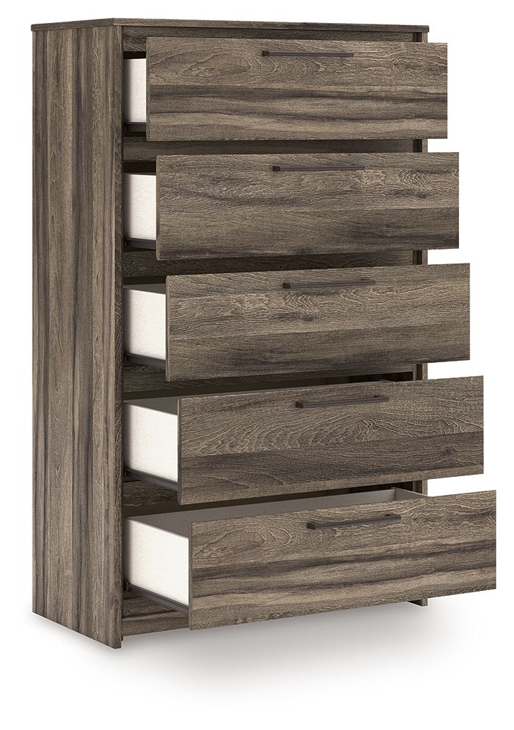 Elbrim - Five Drawer Chest - Brown Accent Chests by Signature Design by Ashley® - Walls Furniture & Mattress