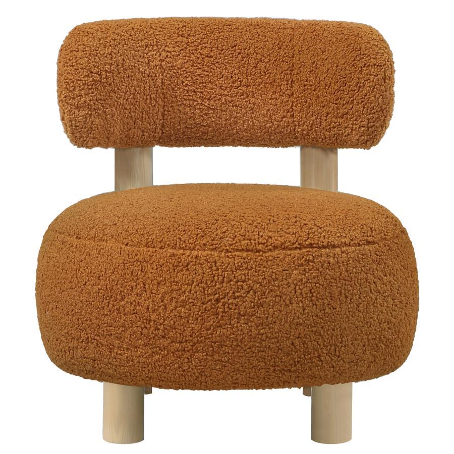 Zonie - Boucle Upholstered Barrel Back Accent Chair Accent Chairs by CoasterEveryday - Walls Furniture & Mattress