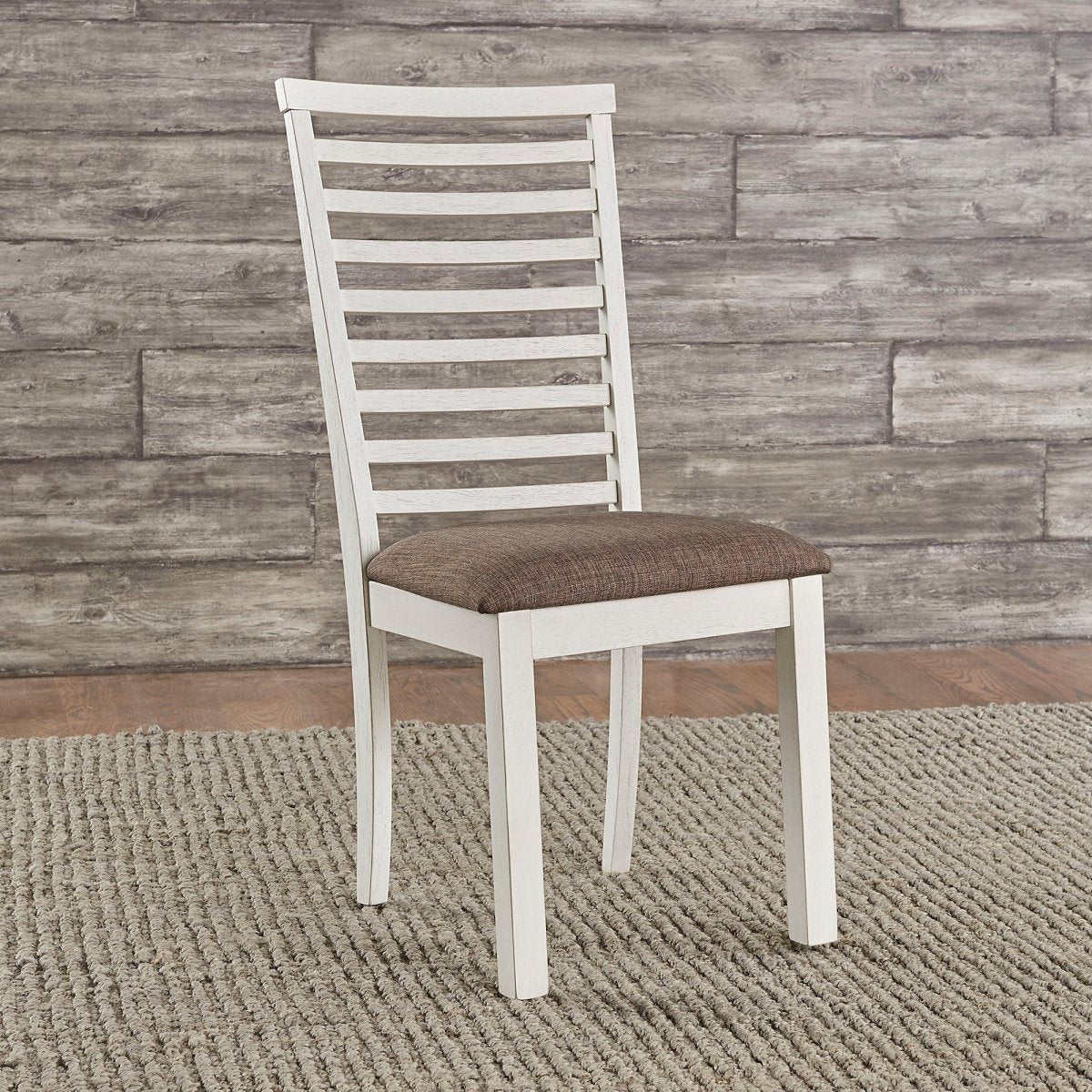 Brook Bay - Upholstered Ladder Back Side Chair - White Side Chairs by Liberty Furniture - Walls Furniture & Mattress