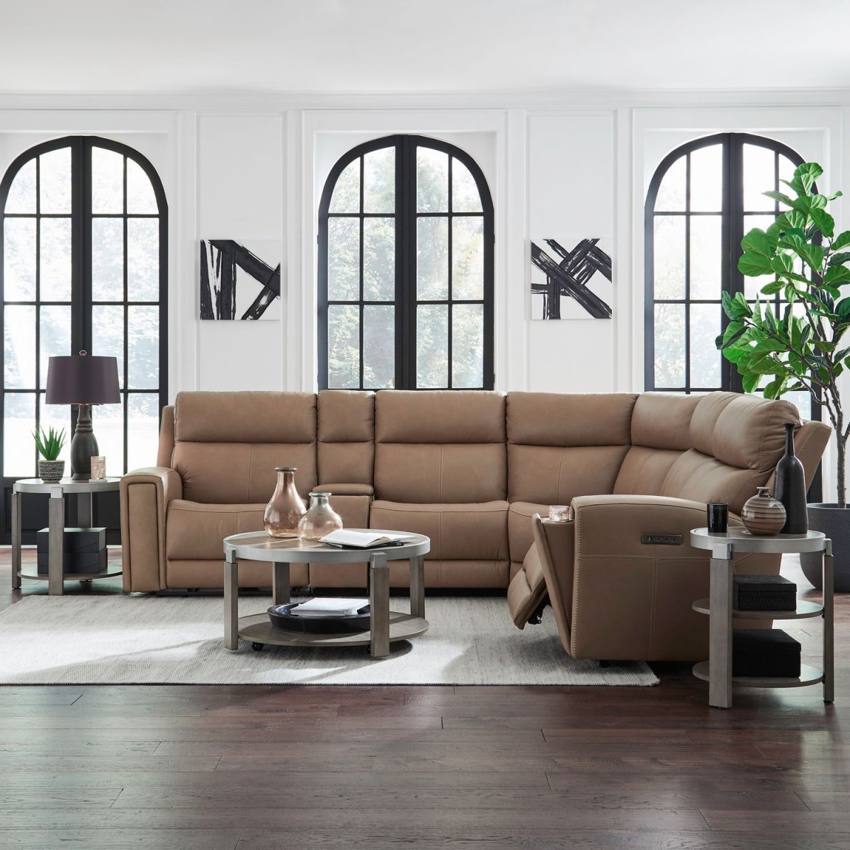 Camden - 6 Piece Sectional Reclining Sectionals by Liberty Furniture - Walls Furniture & Mattress