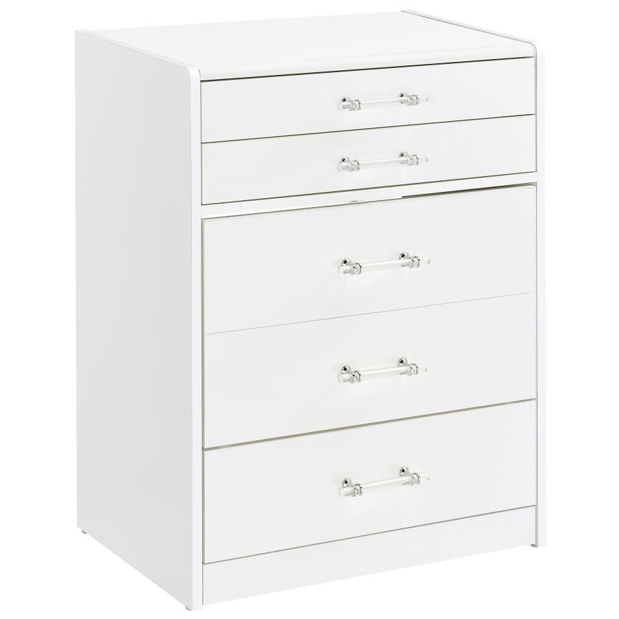 Danbury - 3 - Drawer Makeup Vanity & Stool Set Vanity Sets by Coaster Fine Furniture - Walls Furniture & Mattress