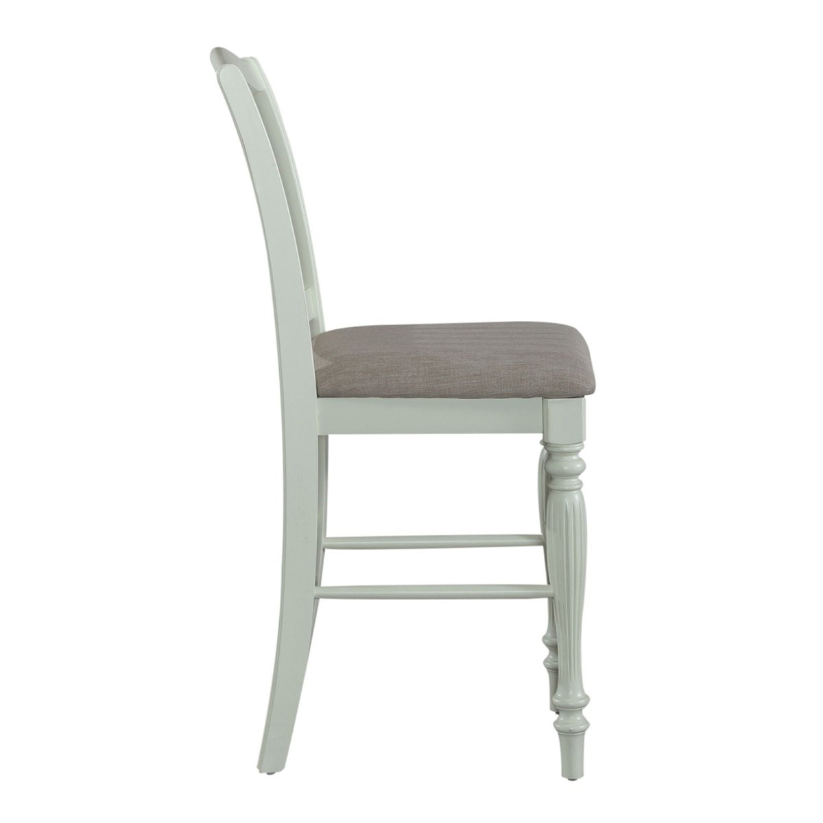 Cumberland Creek - Slat Back Counter Chair - White Counter Chairs by Liberty Furniture - Walls Furniture & Mattress
