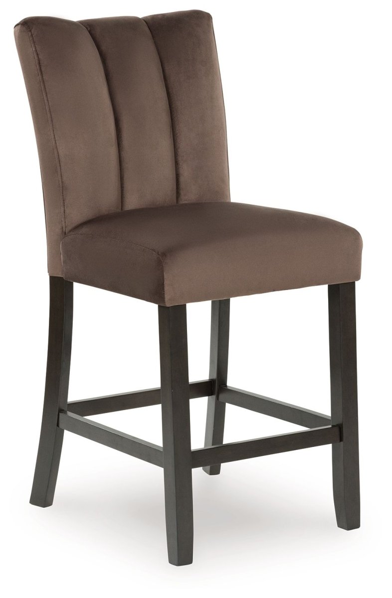 Jeshina - Upholstered Barstool (Set of 2) - Mocha Stool Sets by Signature Design by Ashley® - Walls Furniture & Mattress