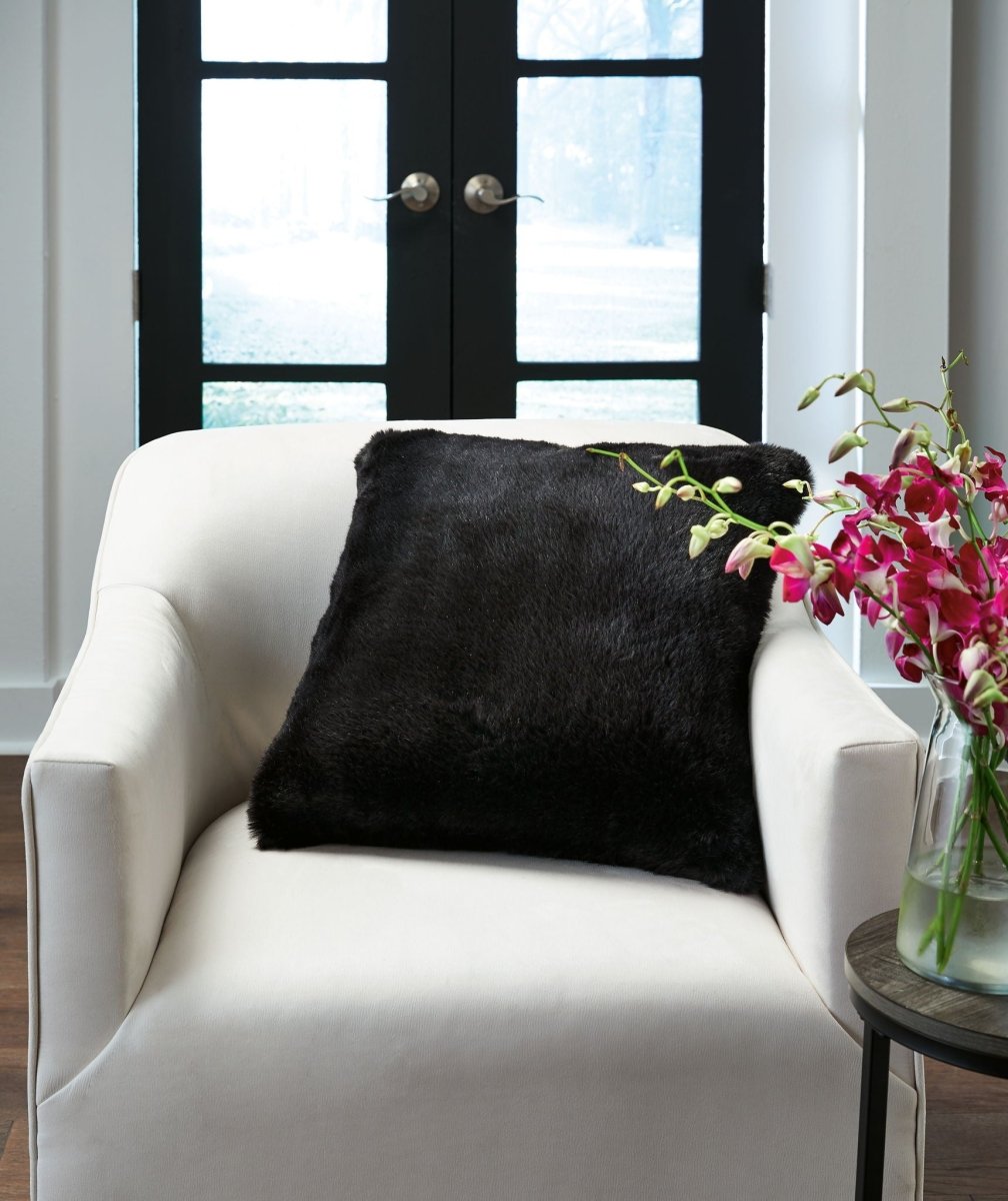 Gariland - Faux Fur Pillow Throw Pillows by Signature Design by Ashley® - Walls Furniture & Mattress