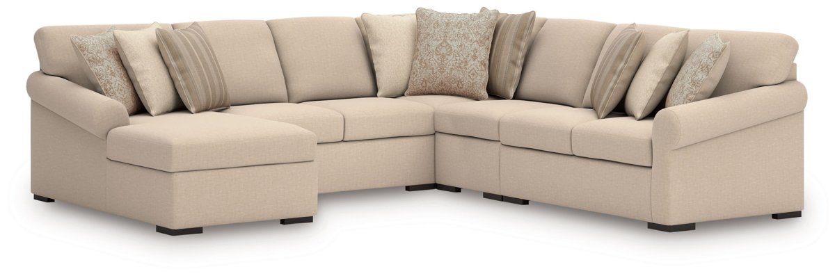 LadyMae - Sectional Stationary Sectionals by Benchcraft® - Walls Furniture & Mattress