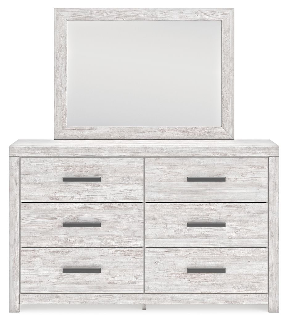 Cayboni - Dresser And Mirror - Whitewash Dresser & Mirror by Signature Design by Ashley® - Walls Furniture & Mattress