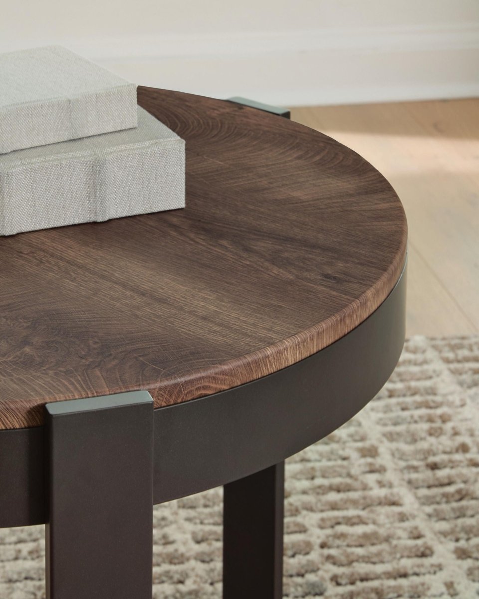 Horizon Hills - Occasional Table Set (Set of 3) - Brown / Black Table Sets by Signature Design by Ashley® - Walls Furniture & Mattress