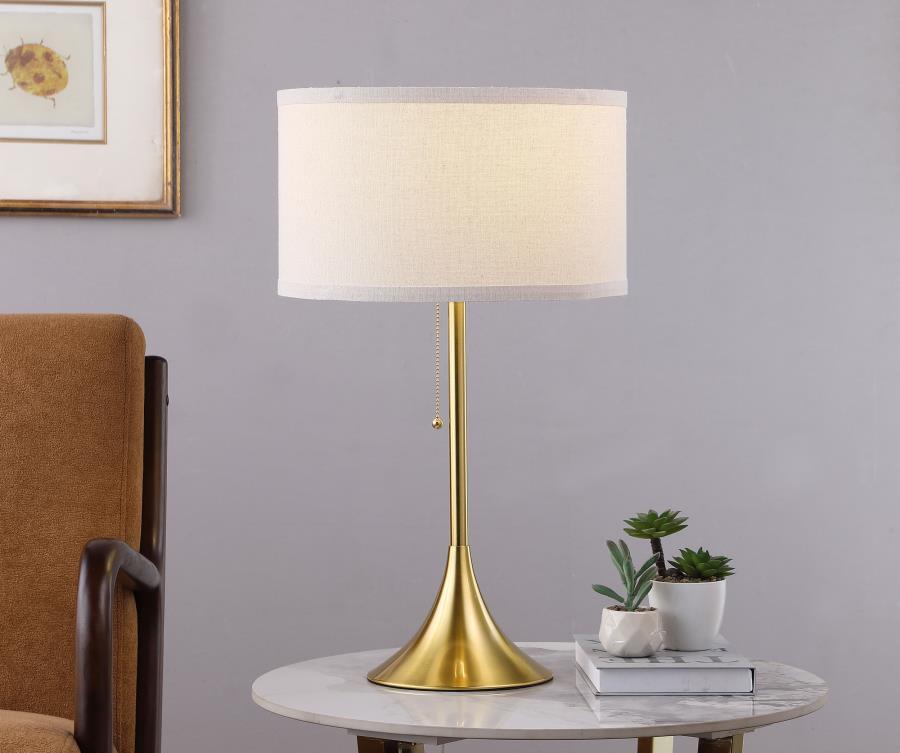 Elmira - Drum Shade Metal Lamp Floor Lamps by Coaster Fine Furniture - Walls Furniture & Mattress