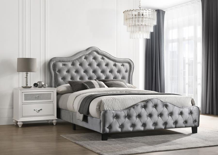 Bella - Upholstered Panel Bed Upholstered Beds by CoasterEssence - Walls Furniture & Mattress